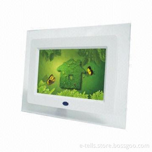 7-inch Multifunction Digital Photo Frame with Transparent Acrylic Frame